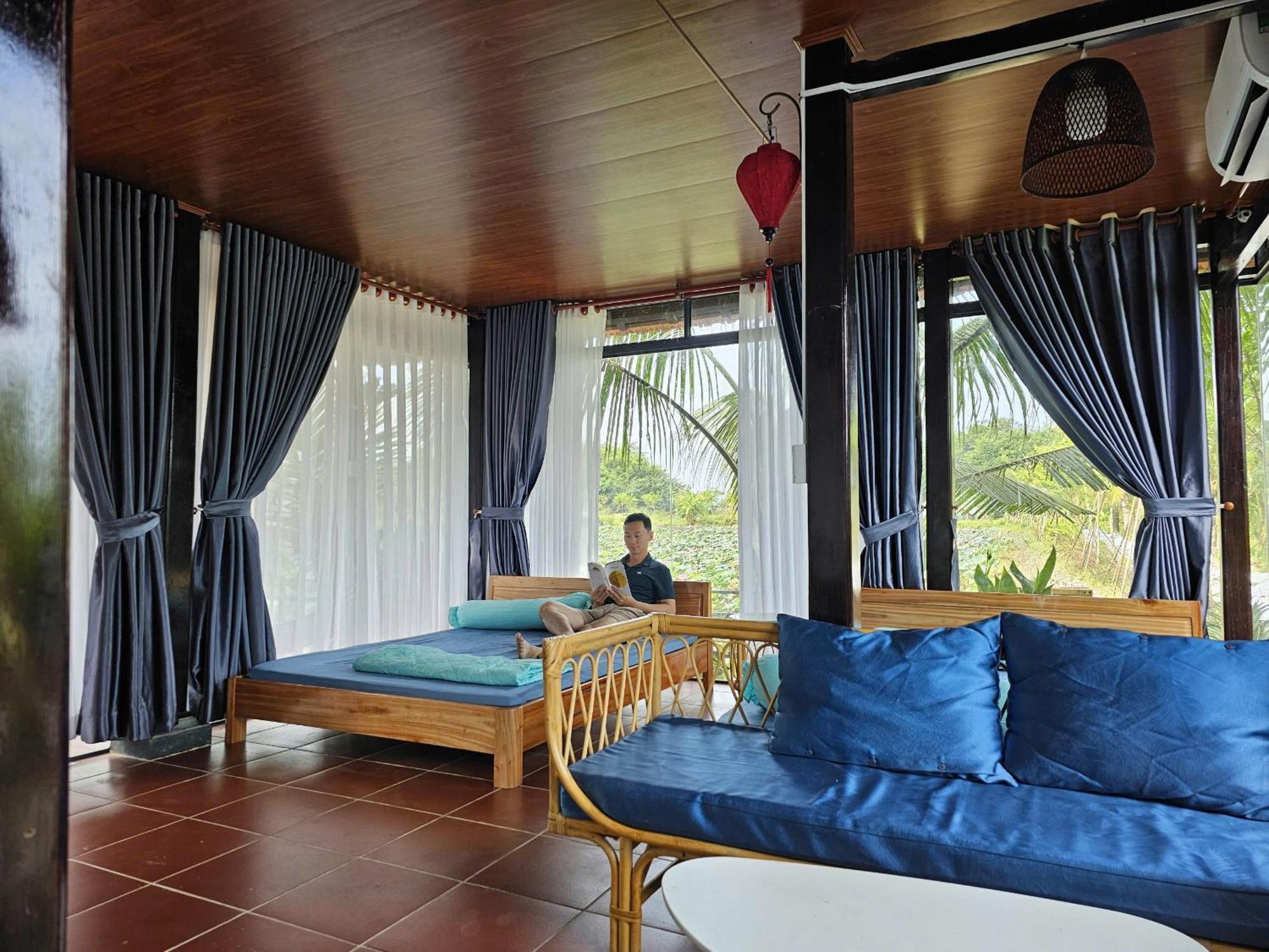 Phu Dien Homestay Cat Tien Luaran gambar
